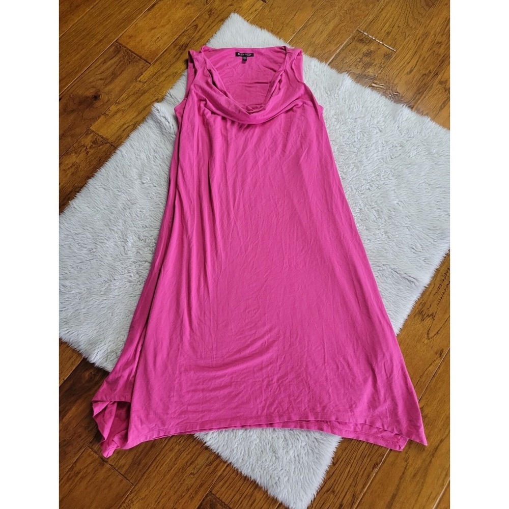 Eileen Fisher Dress Sleeveless Rayon Spandex Slinky Pink Women's Size Small